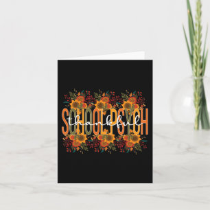 Thankful School Psych Thanksgiving School Psycholo Card