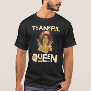 Thankful Sister Black Girl Magic Brown Skin Girls T-Shirt
