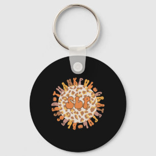 Thankful Speech Language Pathologist Thanksgiving Key Ring