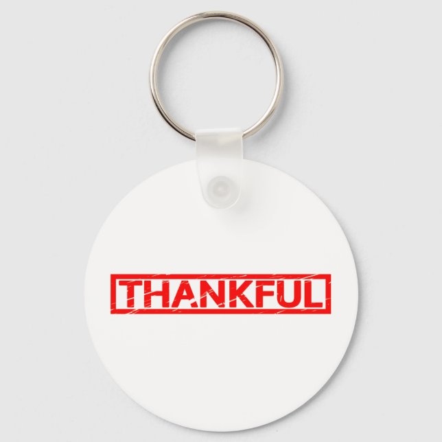 Thankful Stamp Key Ring (Front)