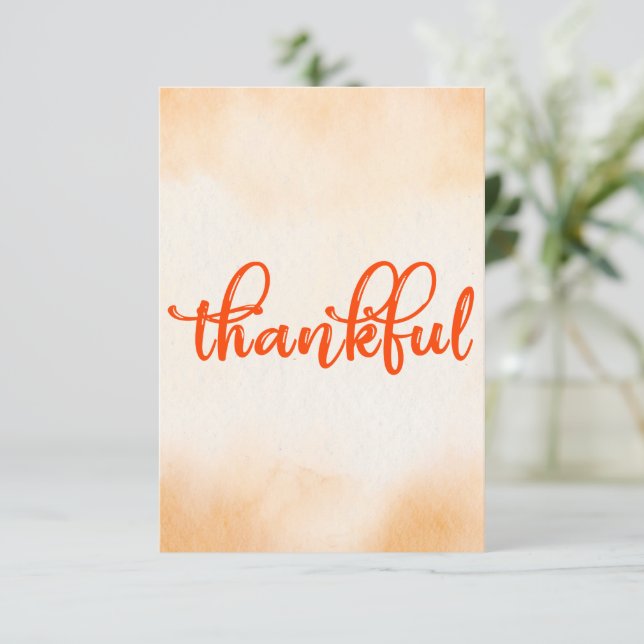 Thankful Thank You Card (Standing Front)