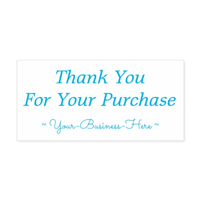 Thankful "Thank You For Your Purchase" Business Self-inking Stamp (Design)