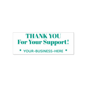 Thankful "THANK YOU For Your Support!" Business Self-inking Stamp