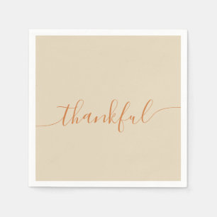 Thankful Thanksgiving Napkin