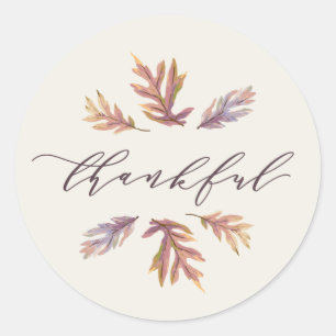 Thankful thanksgiving sticker