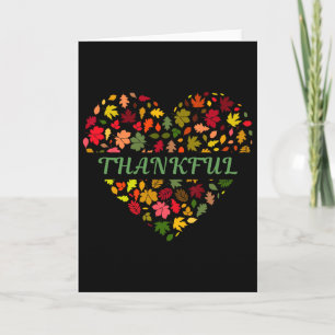 Thankful Thanksgiving Top For Mom Kids Women Teach Card