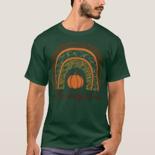 Thankful, Thanksgiving, Women Girls, Fall Pumpkin T-Shirt