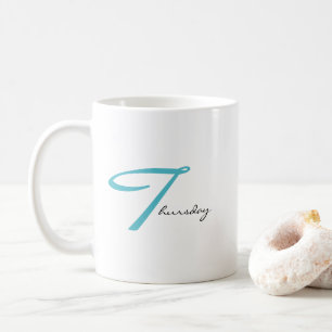 Thankful Thursday Gratitude Affirmation Aesthetic Coffee Mug