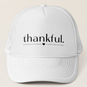 Thankful Trucker Hat Thanksgiving Gift