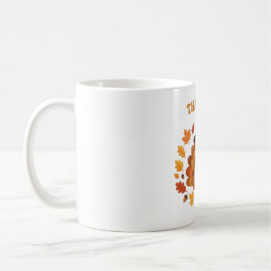 Thankful Turkey Autumn Thanksgiving Art Coffee Mug