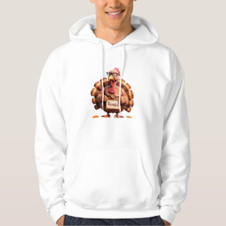 Thankful Turkey Design – Funny Holiday Art Hoodie