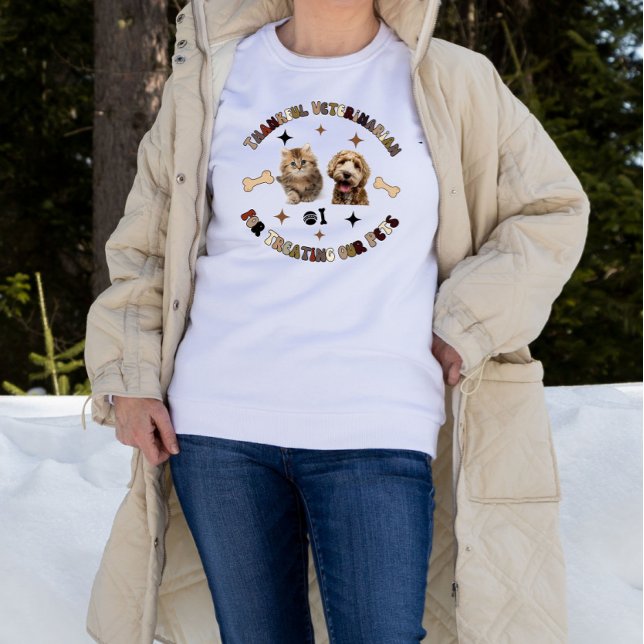 Thankful Veterinary for Treating Our Pets Sweatshirt (Creator Uploaded)
