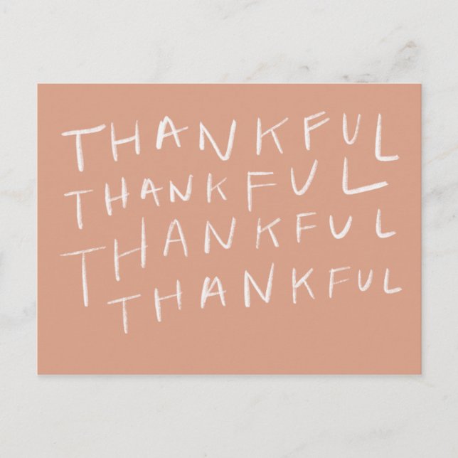 Thankfull Holiday Postcard (Front)