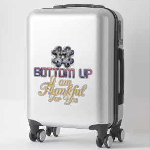 Thankfulness Appreciation Takes Shape 3D Bottom Up