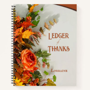 Thankfulness Ledger Notebook