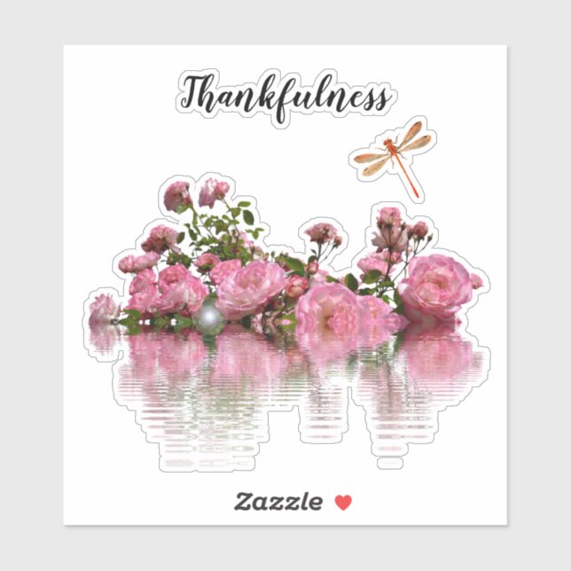 Thankfulness Pink Roses (Sheet)