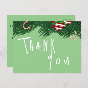 Thanking for a restaurant  postcard