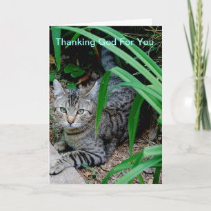 Thanking God for you Thank You Card