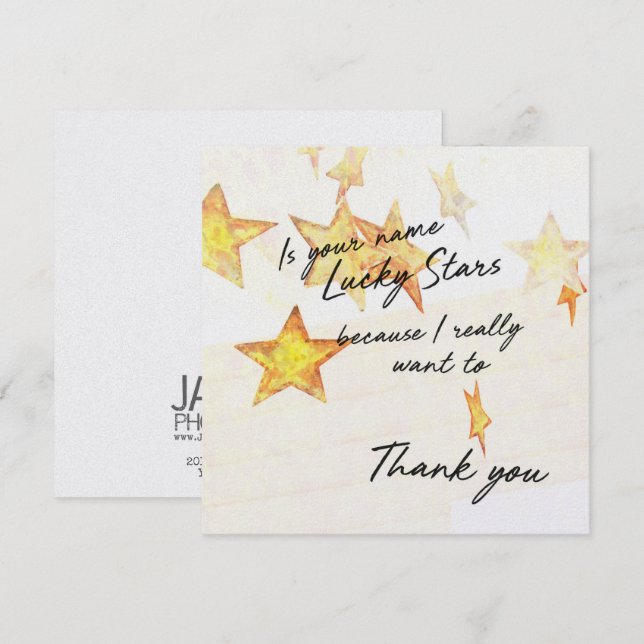THANKS! 5.25 x 5.25 card (Front/Back)