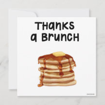 Thanks a Brunch Pancake Thank-you Card