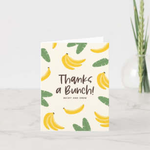 Thanks a Bunch Banana Blank  Thank You Card