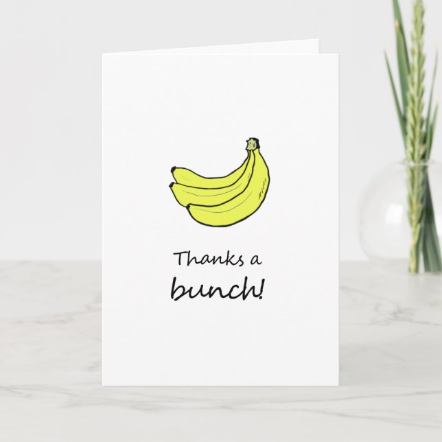 Thanks a Bunch card (Front)