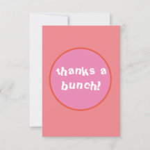 Thanks a Bunch! Flat Cards