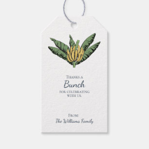 Thanks a Bunch Navy Blue Banana Thank You Gift Tags