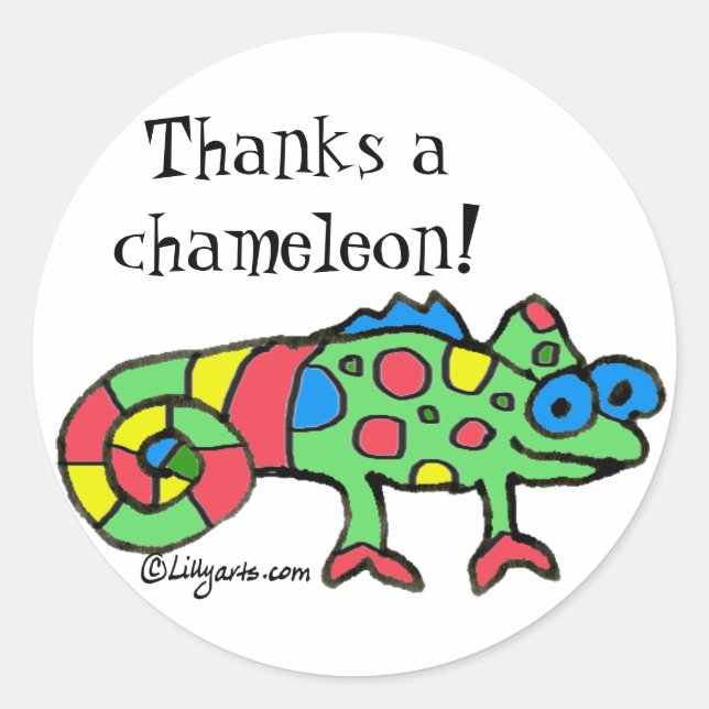 Thanks a Chameleon Sticker (Front)