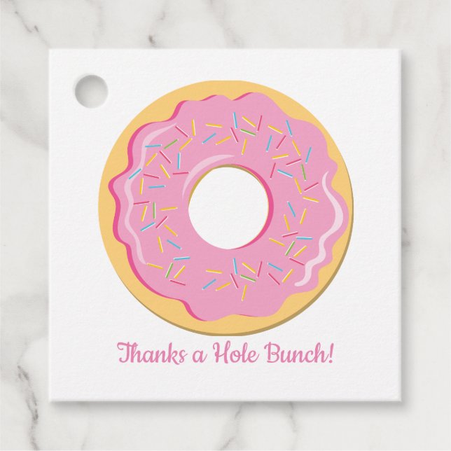 thanks a hole bunch favour tags (Front)