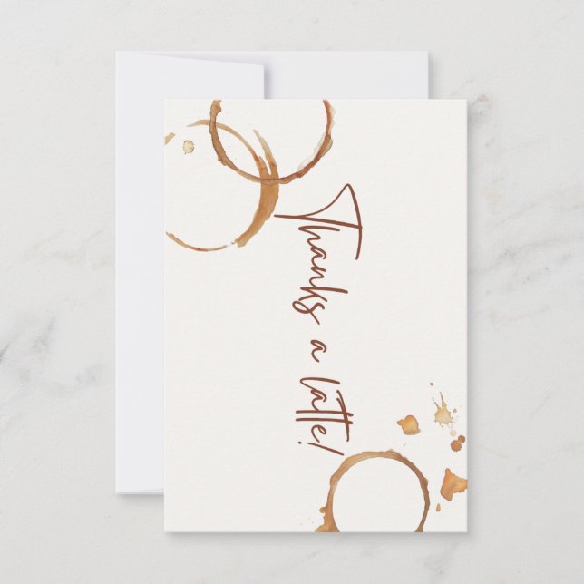 Thanks a latte card (Front)