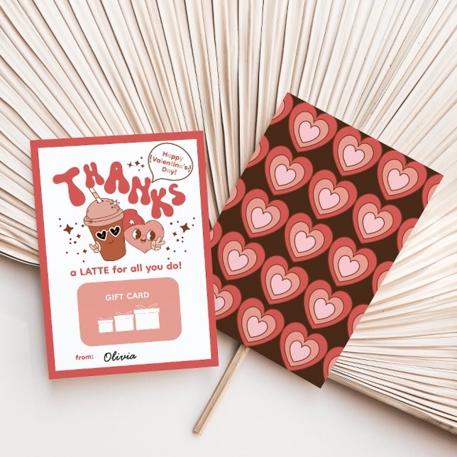 Thanks A Latte For All You Do! Gift Card Holder (Creator Uploaded)