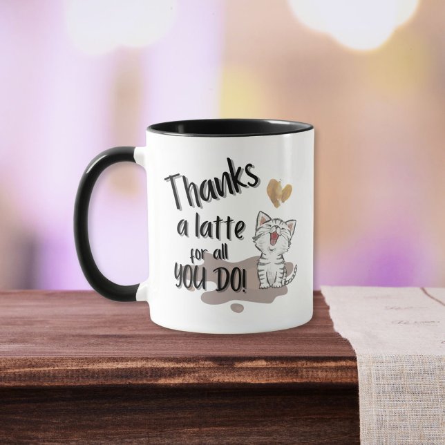 Thanks A Latte For All You Do Thank You Cute Mug (Creator Uploaded)