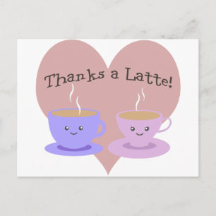 Thanks a Latte Postcard