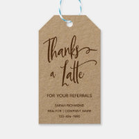 Thanks a Latte | Realtor Marketing | Thank You