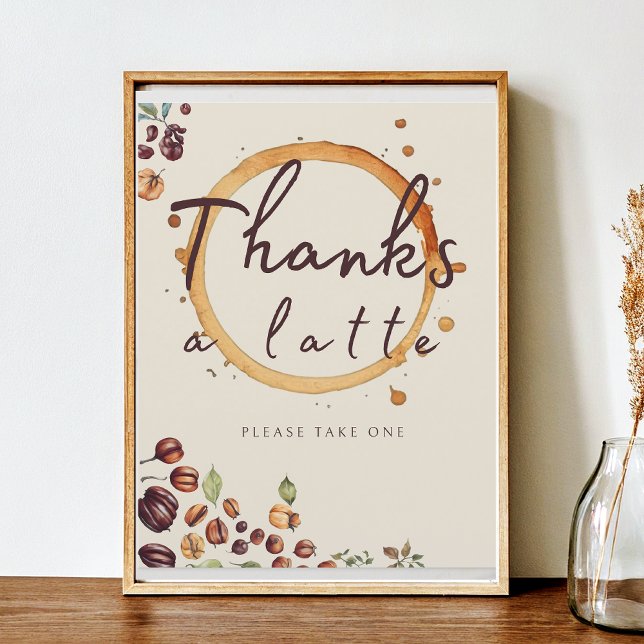Thanks A Latte Rustic Coffee Theme Baby Shower (Creator Uploaded)