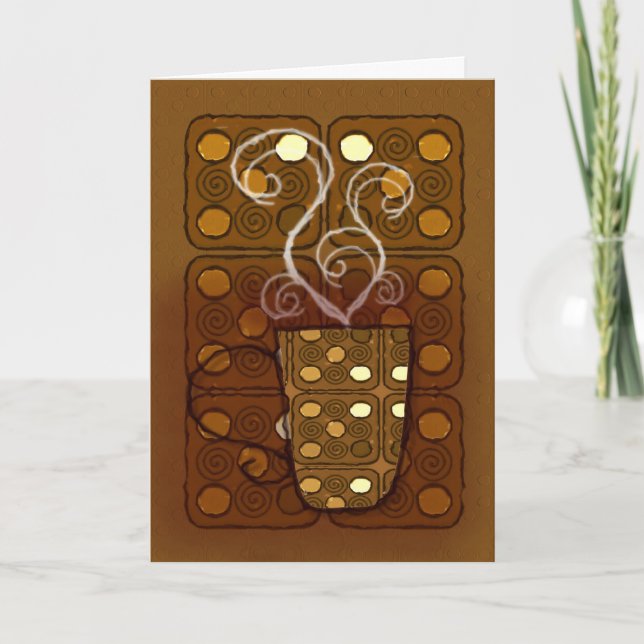 Thanks a Latte' thank you greeting card (Front)