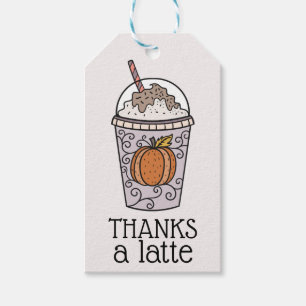 Thanks a latte Thank You Tag