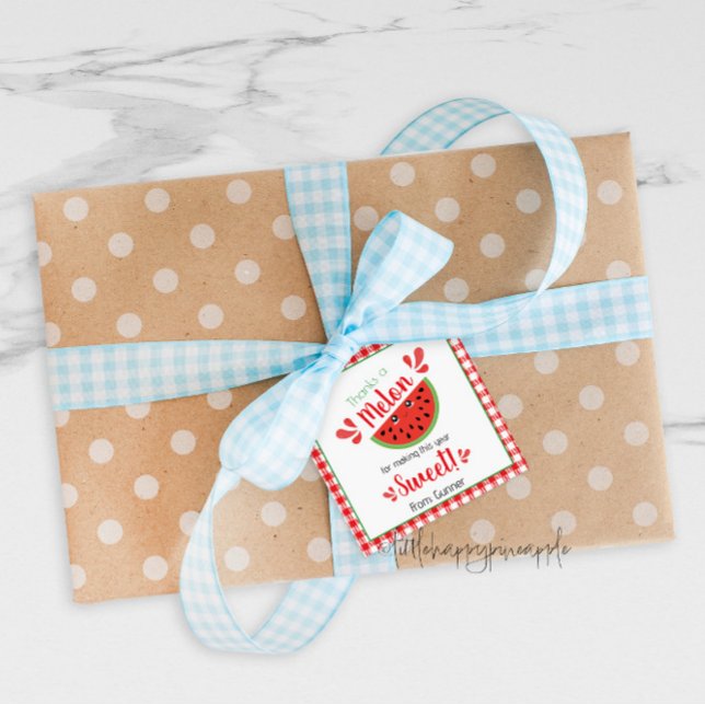 Thanks a Melon Gift Tags (Creator Uploaded)
