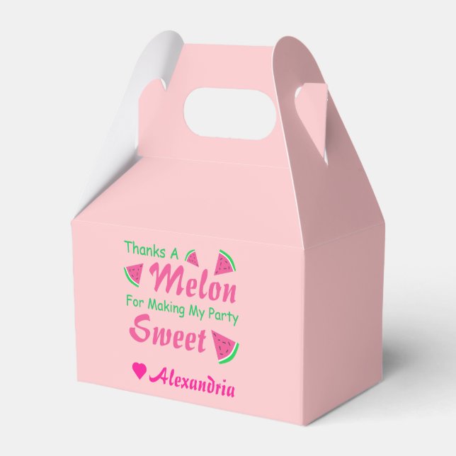 Thanks A Melon Watermelon Favour Box (Front Side)