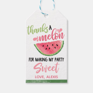 Thanks A Melon Watermelon Favour Tag