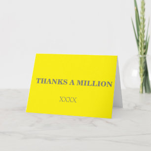 Thanks a Million Card