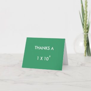 THANKS A MILLION - thank-you card