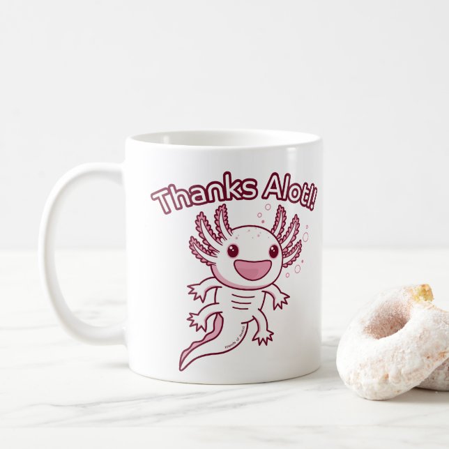 Thanks Alotl! - AXOLOTL Coffee Mug (With Donut)