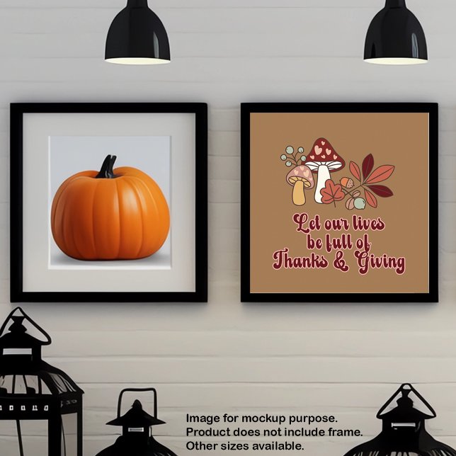 Thanks and Giving Fall Aesthetics Poster (Creator Uploaded)