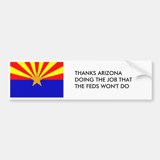 Thanks Arizona Bumper Sticker (Front)