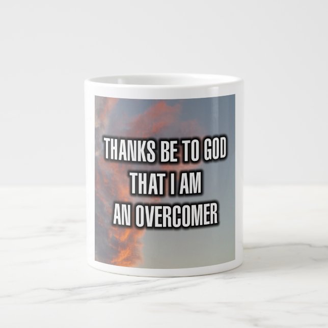 Thanks Be To God That I Am An Overcomer Mug (Front)