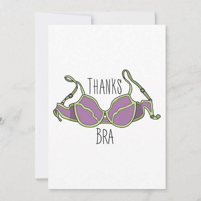 Thanks Bra Holiday Card (Front)