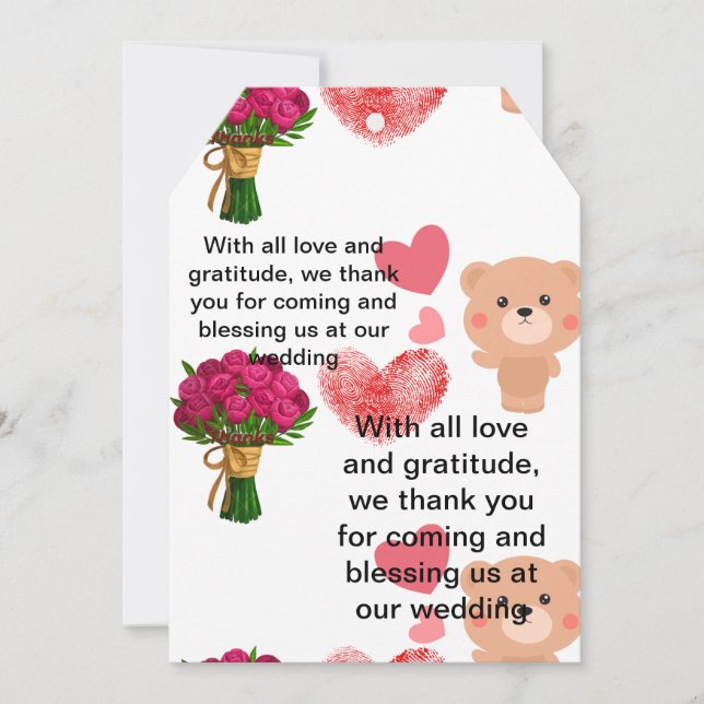 Thanks card (Front)