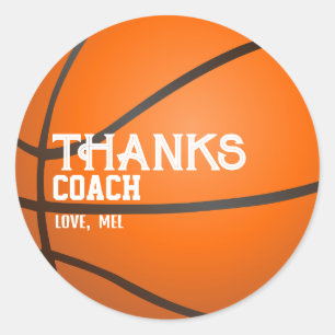 Thanks Coach from  Classic Round Sticker